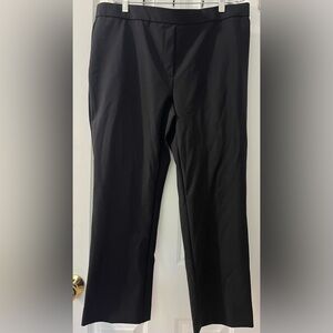NWT Nichole Miller New York Mid-Rise Kick Flare Pants Black Size XL